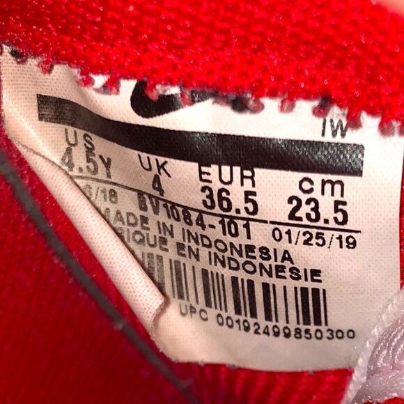 Nike Air Force 1 AF1 LV8 White / Blue / Red BV1084-101 Youth 4.5 Women's 6 - Picture 10 of 12